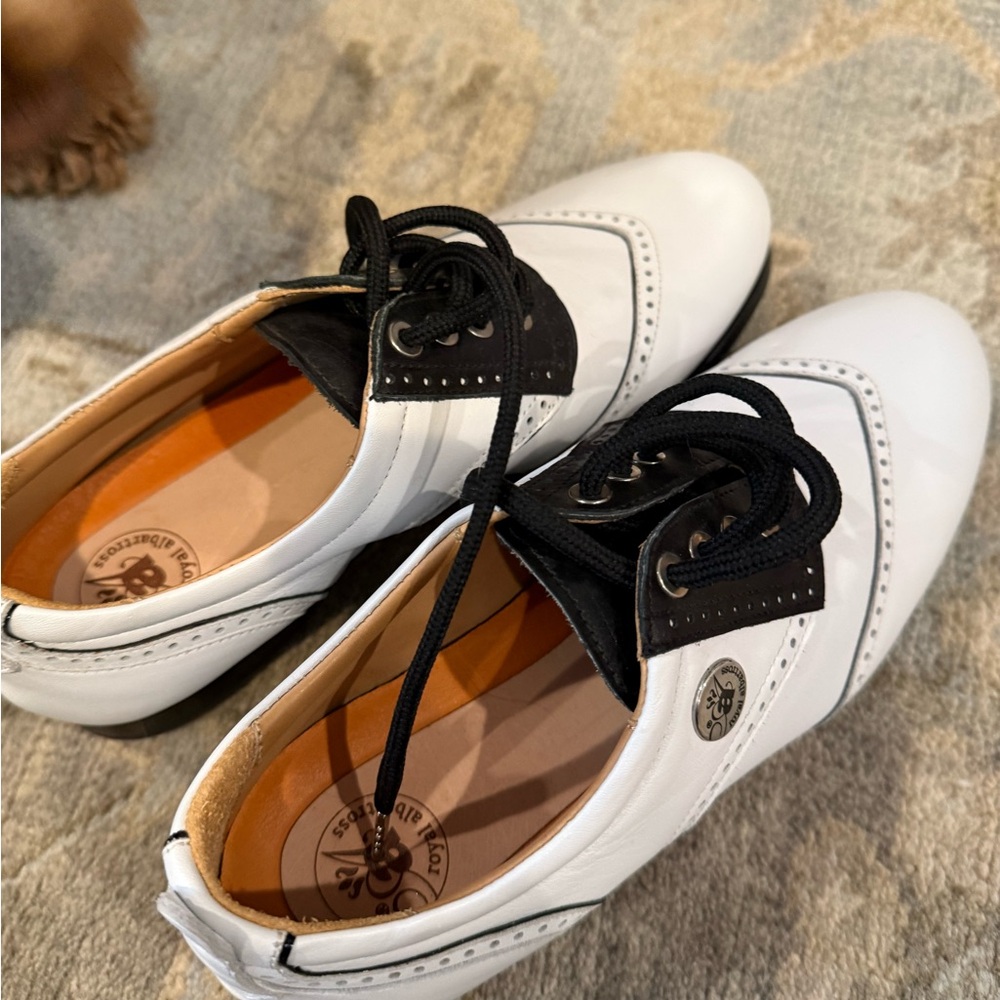 Royal Albartross Black and White Oxford Shoes GOLF